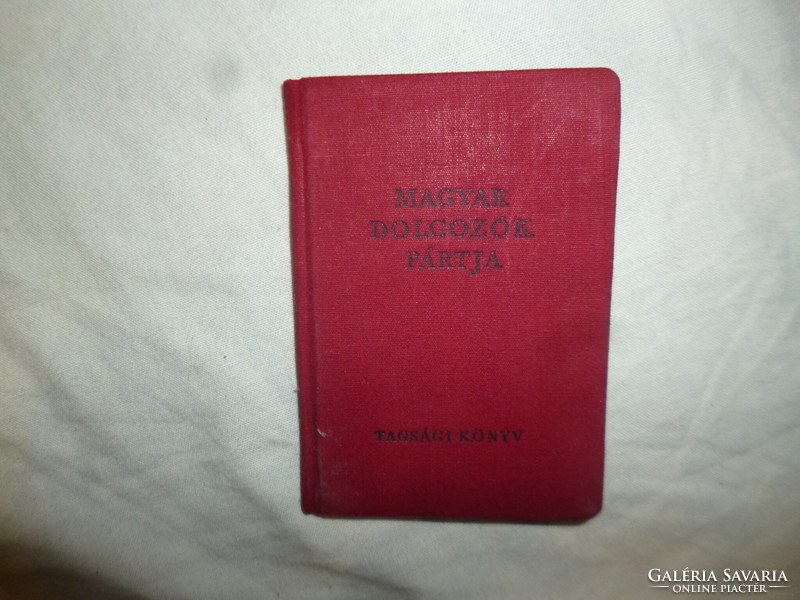 Old party book, Hungarian Workers' Party, 1950s