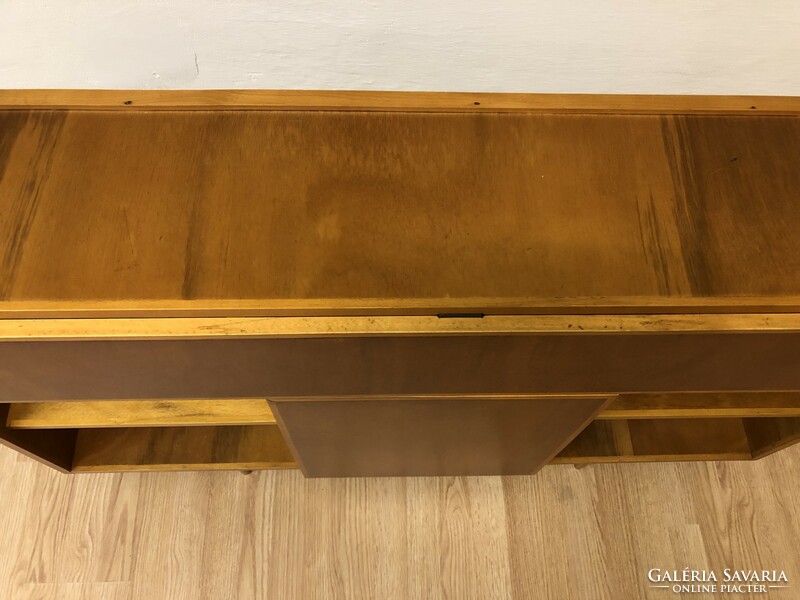 Retro, mid-century modern period-correctly renovated, exceptional flawless console cabinet, hall cabinet