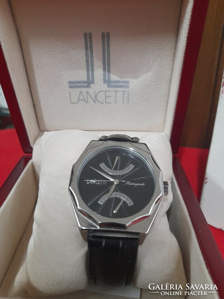 Brand new lancetti retrograde men's watch in watch box.