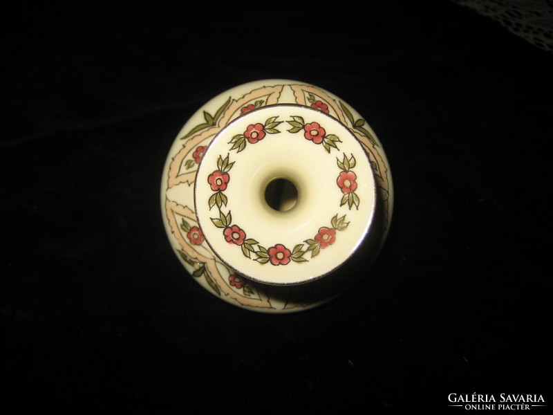 Zsolnay, hand-painted elegant, small vase, 8 cm