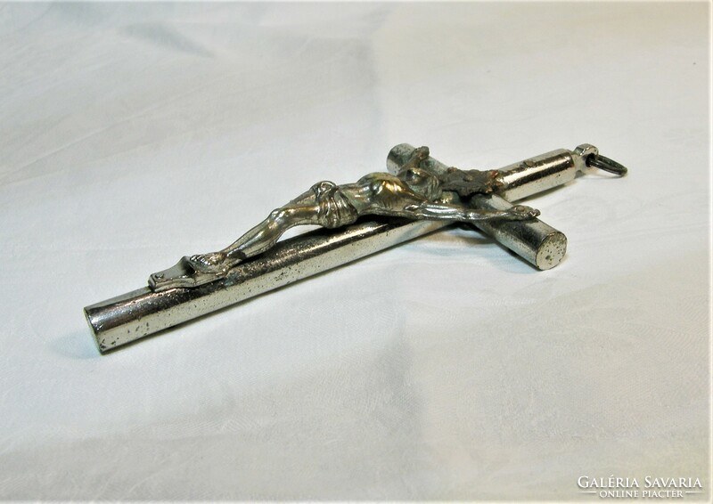 Chrome-plated copper crucifix, body, cross