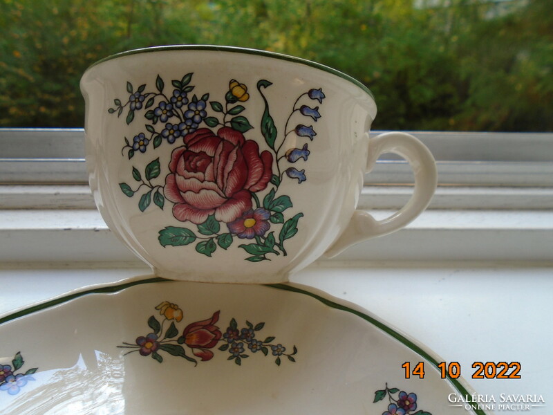Villeroy&boch alt strasburg flower pattern tea cup with coaster