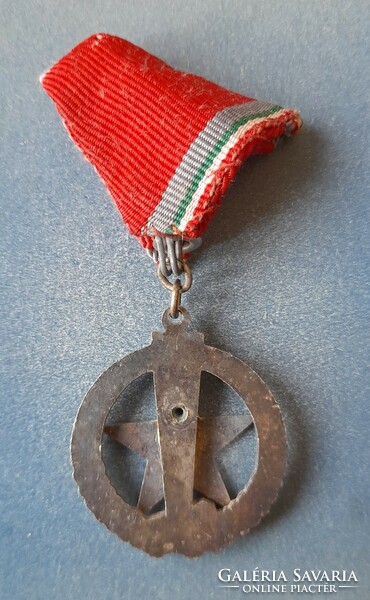 Fire police medal, award silver grade