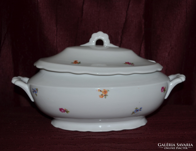 Zsolnay oval bowl with lid