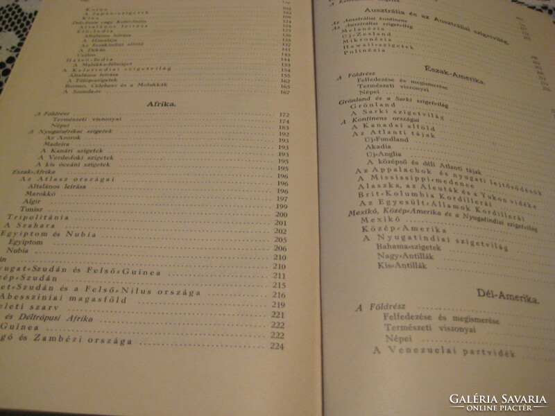 Hettner Alfréd : A leíró földrajz  alapvonalai II.1926(  A tengeren túli  földrészek , Új állapot !