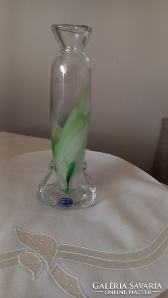 KREATIV ROGASKA-SLOVENIA kézzel készült, vastagfalú,művészi üveg váza