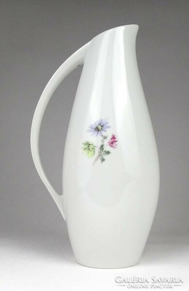 1K846 Hollóházi füles porcelán váza 21 cm