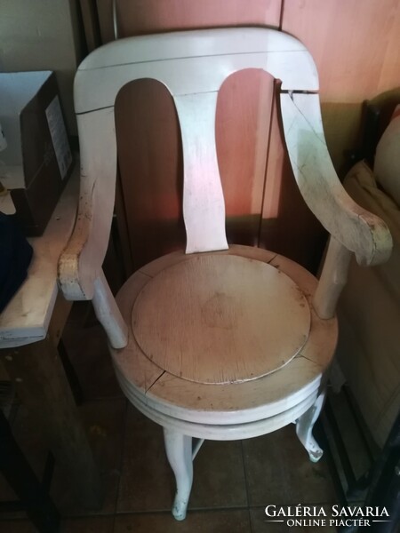 Old hairdressing chair, barber's chair