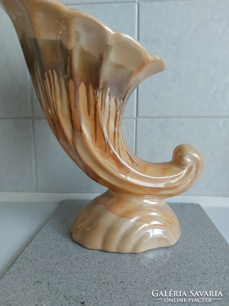 Román "cornucopia" (bőségszaru) porcelán váza