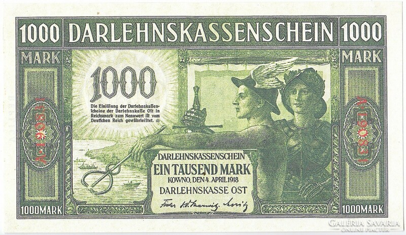 Németország 1000 márka 1918 REPLIKA UNC