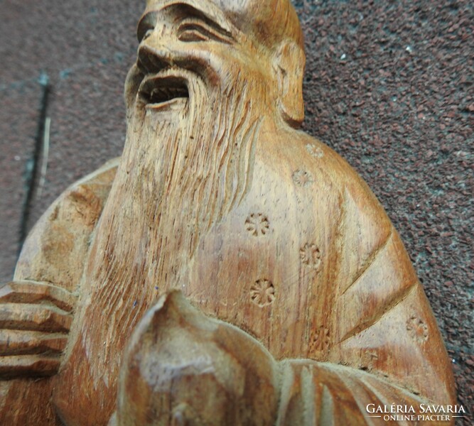 Eastern sage - wooden statue