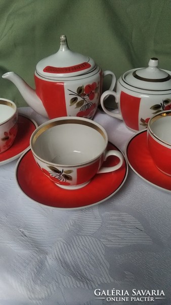 Soviet Russian tea set for 3 people