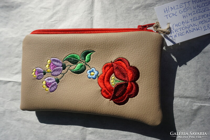 Kalocsai Folk Pattern embroidered artificial leather phones sellers.