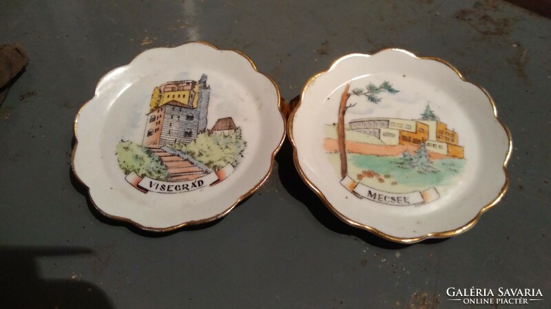 Pair of porcelain jewelry holder mini plates