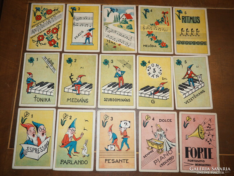 "STACCATO", zenei kártyajáték, 1947, RITKASÁG!