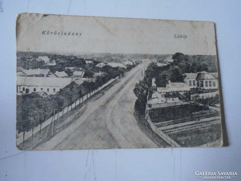 D191137 old postcard Kőrösladány 1923 - the Békésföldvár estate of Széchenyi count György Szatos