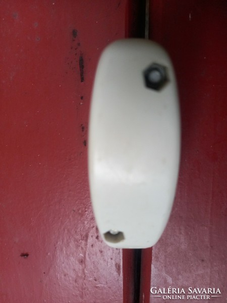 Retro lamp switch part, vinyl switch button - with minor damage