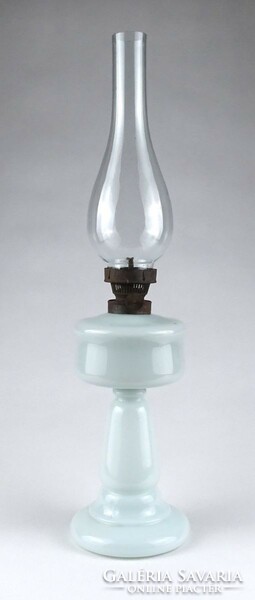 1J890 antique glass kerosene lamp with cylinder