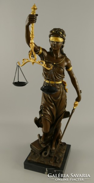 Justitia, az igazság Istennője - Monumentális bronz szobor