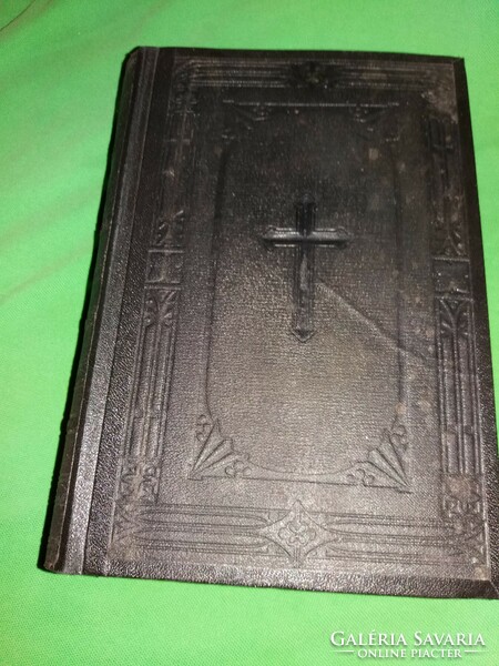 1908. Antik LUTHER MÁRTON  - LUTHERÁNUS BIBLIA ó-és új testament német nyelvű gótbetű képek szerint