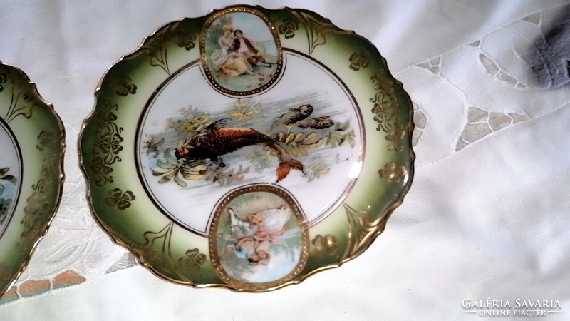 Antique fish plate for a couple of replacements, for collection