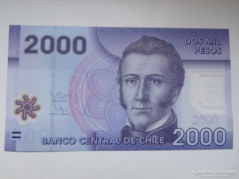 Chile 2000 pesos 2013 oz polymer