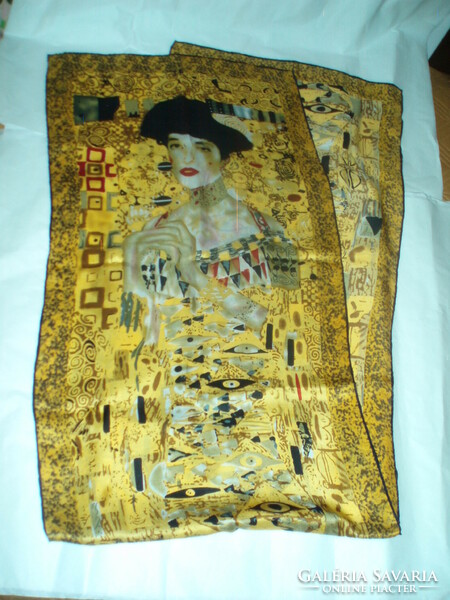 Gustav Klimt valódi silk selyemsál