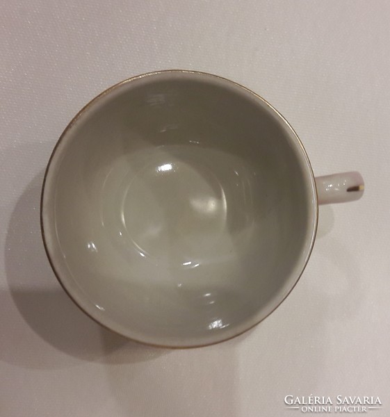 Régi ritka 6 személyes hollóházi porcelán kávéskészlet kancsó csésze tálka cukortartó hibátlan