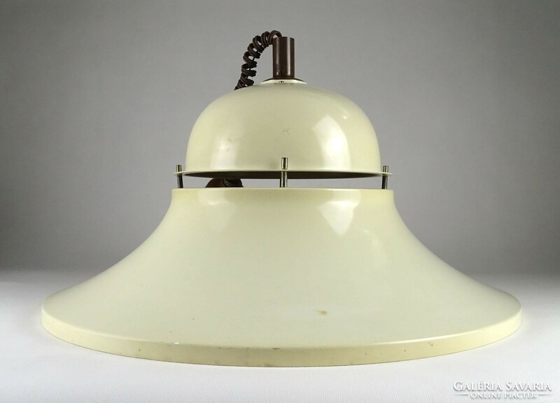 1K756 retro butter colored metal chandelier 50 cm