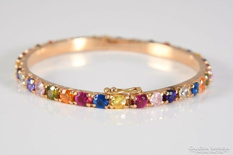 14th century Golden bracelet with precious stones