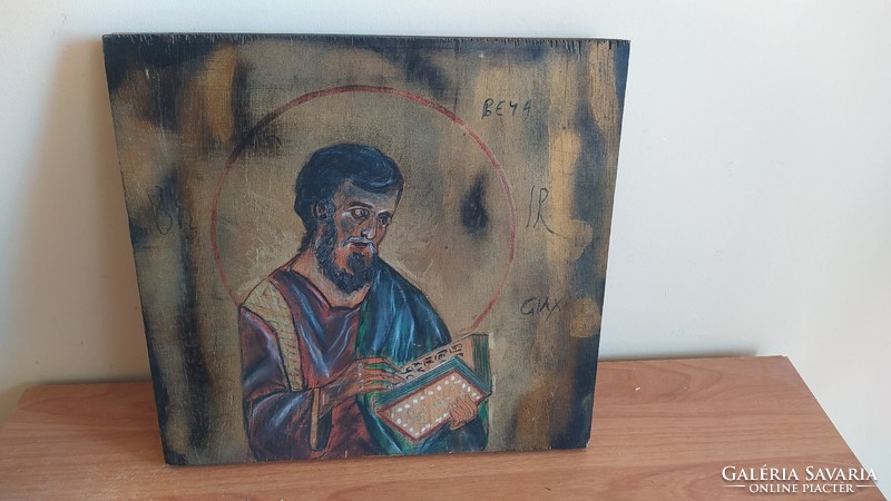 (K) painted icon 33x31 cm