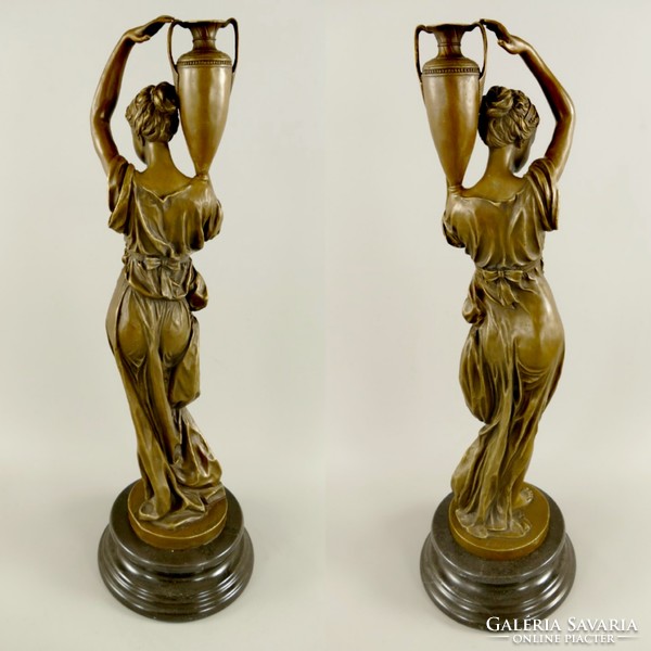 Vízhordó nők - bronz szobor