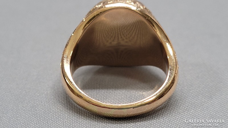 14 K arany pecsét gyűrű 13,75 g