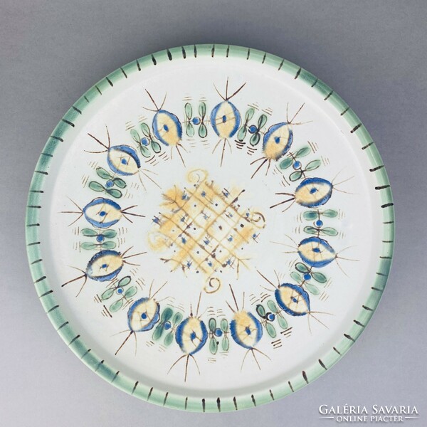 Ceramic wall plate / centerpiece - gorka gauze - applied arts company