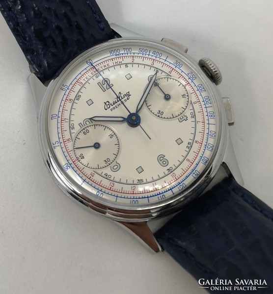 Breitling premier chronograph vintage watch with venus 175 movement from the 1950s