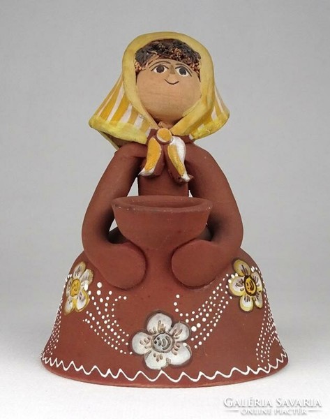 1K837 jambrich liza: ceramic girl figure with candle holder