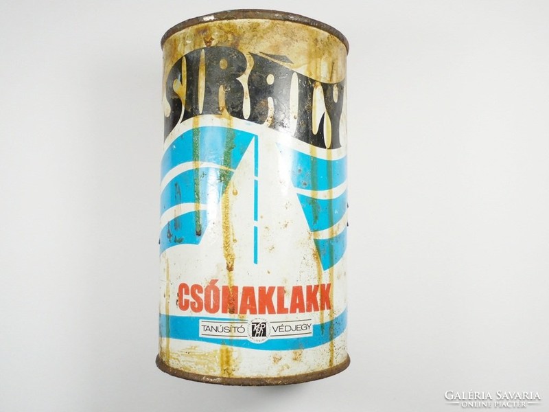 Retro paint box - seagull boat varnish - budalak manufacturer - from 1970s