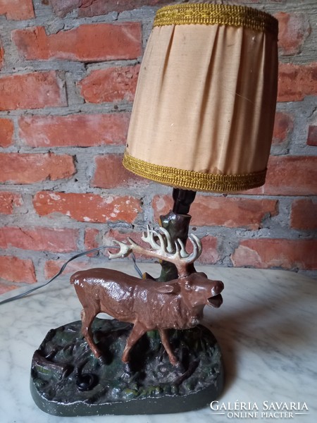 50 Cm wrought iron table lamp for sale.