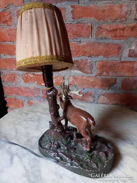 50 Cm wrought iron table lamp for sale.