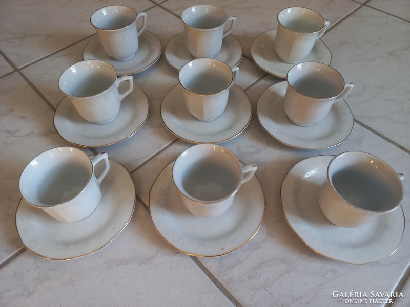 Régi kinai Liling 9 részes kávéskészlet Made in Liling China