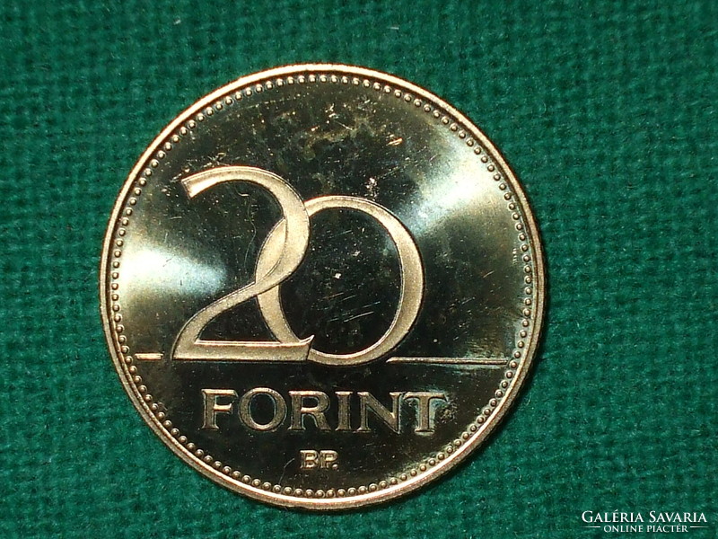 20 Forint 2005! Only 7,000 pcs. ! Mirror beat! It was not in circulation! It's bright!