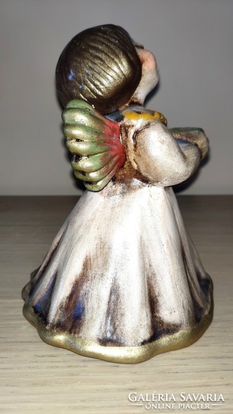 Original Bozner Engel Thun kerámia angyal gyertyatartó 16 cm