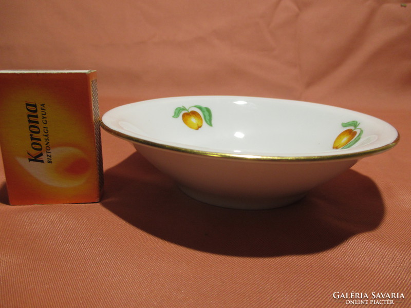 Lowland peach pattern compote salad bowl