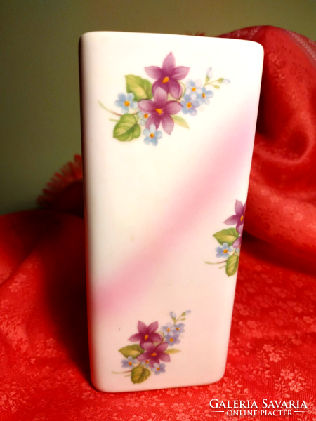 Porcelain vase with floral pattern