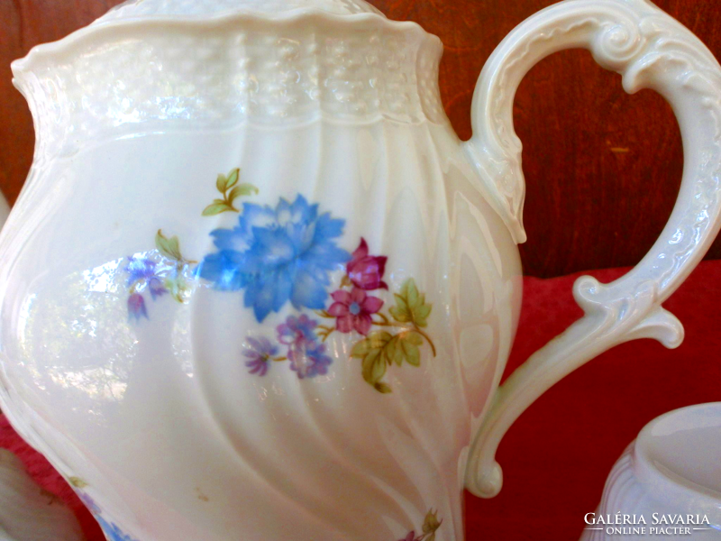 Gyönyörű antik porcelán kávéskészlet darabok!