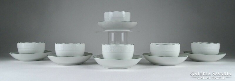 1K930 old Herend porcelain tea set