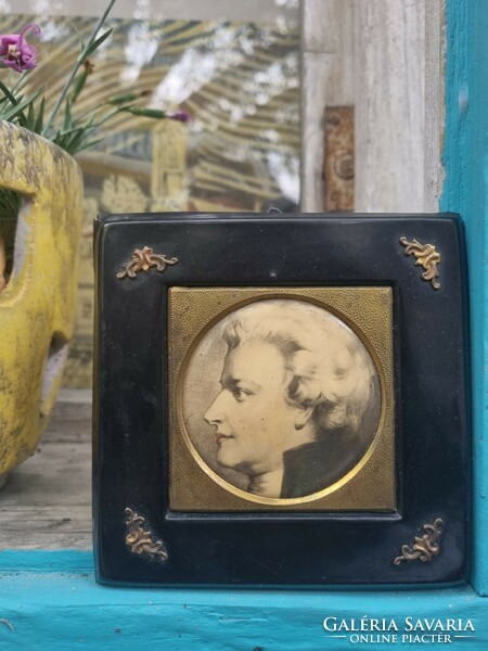 Antique Mozart portrait