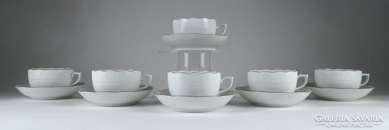 1K930 Régi Herendi porcelán teáskészlet