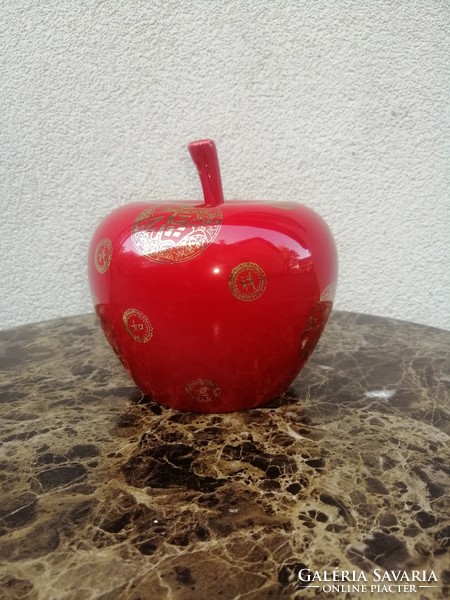 Chinese ceramic apple marked table ornament. Negotiable!