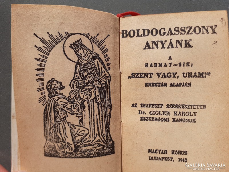 Régi imakönyv 1943 vallási könyv